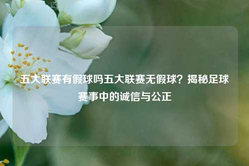 五大联赛有假球吗五大联赛无假球？揭秘足球赛事中的诚信与公正